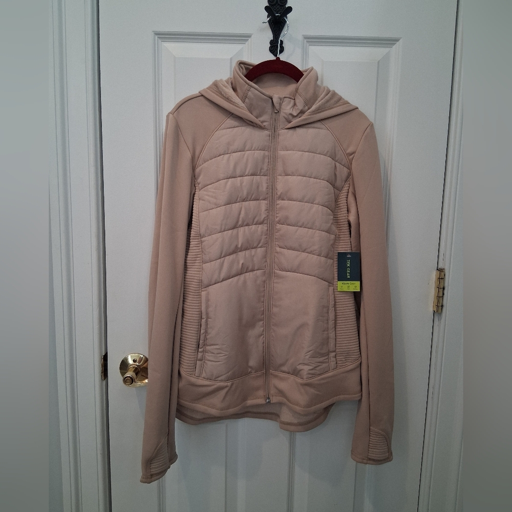 Women's Tek Gear Beige Hooded Jacket
